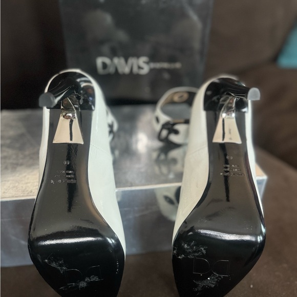 Ruthie Davis White and Black Polka Dot Heels - Picture 5 of 8